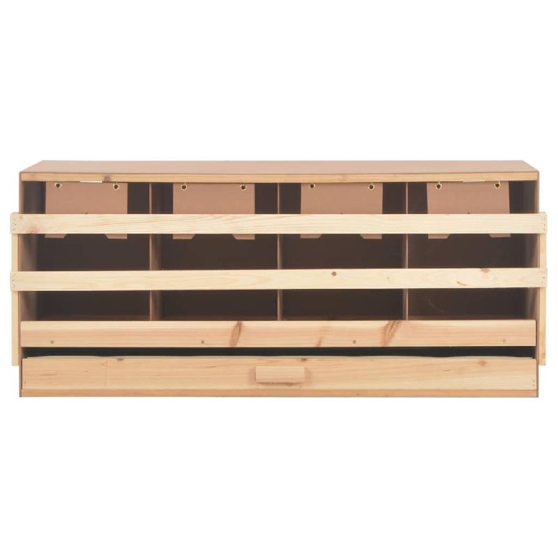 Vidaxl pondoir 4 compartiments 106x40x45 cm bois de pin massif 170658_3