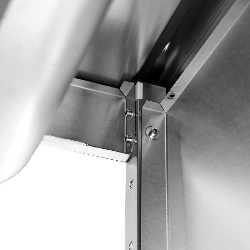 Plonge inox 2 bacs avec égouttoir avec étagère - P 600 mm - à droite_3