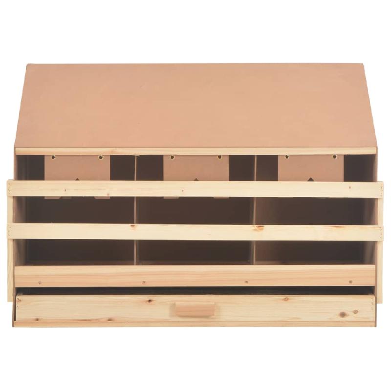 Vidaxl pondoir 3 compartiments 93x40x65 cm bois de pin massif 170655_3