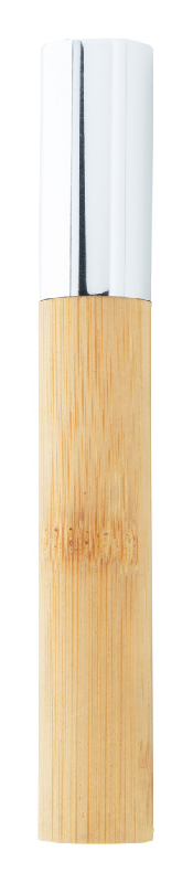 Stylo à bille en métal et bambou - avec étui tube en bambou - encre bleue_3