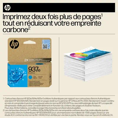 HP 937e Cartouche dencre authentique Cyan EvoMore_3