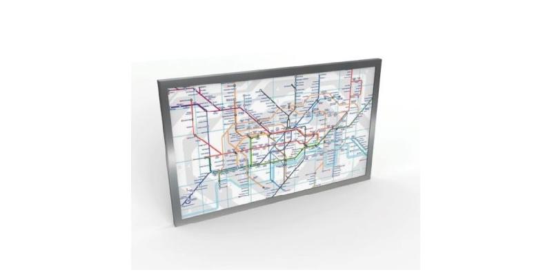 Panneau d'affichage graphique interchangeable - plexiglas et cadre en acier - différentes tailles_3