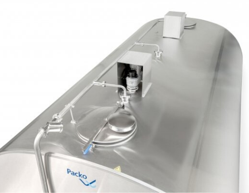 Cuve à lait avec évaporateur soudé au laser