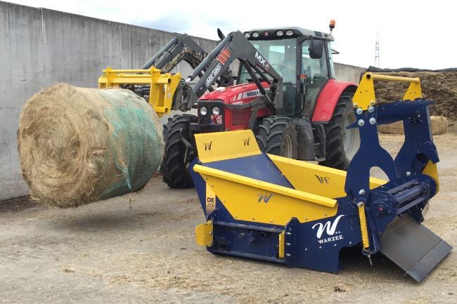 De250 kp dérouleuse pailleuse - warzée sa - balles jusqu'à 160 cm et 800 kg_3