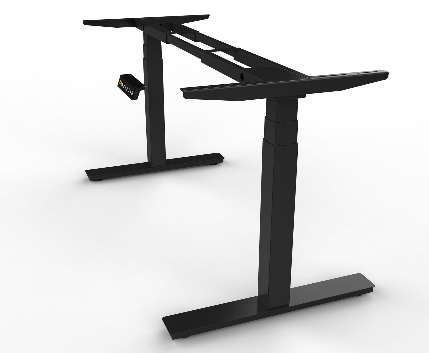 Structure de bureau assis debout compatible avec plateau de 102 à 200 cm
