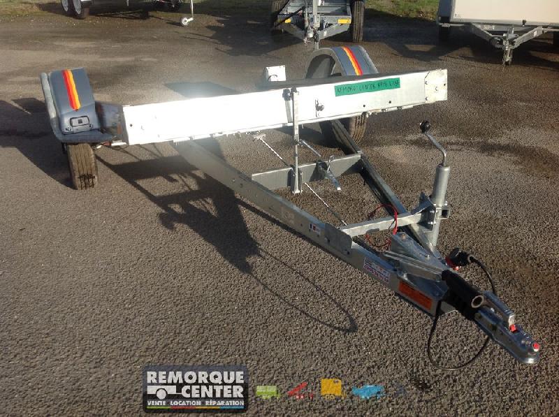 Remorque plateau MECANOREM - RPMS 455 F - PTAC 750 Kg - 1 essieu freiné - 250 x 150 cm - Référence T-UT20294_3