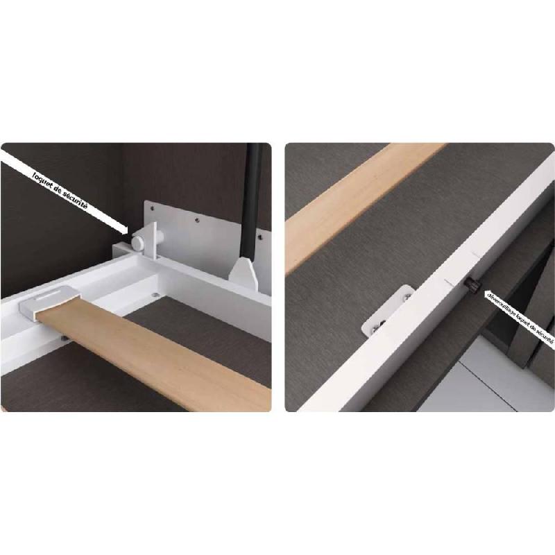 Armoire lit escamotable AGATA - Chêne - Couchage 160x200 cm avec sommier à lattes_3