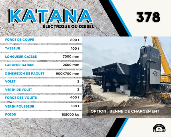 Presse Cisaille Katana - 800 Tonnes - Compression par Volets_3