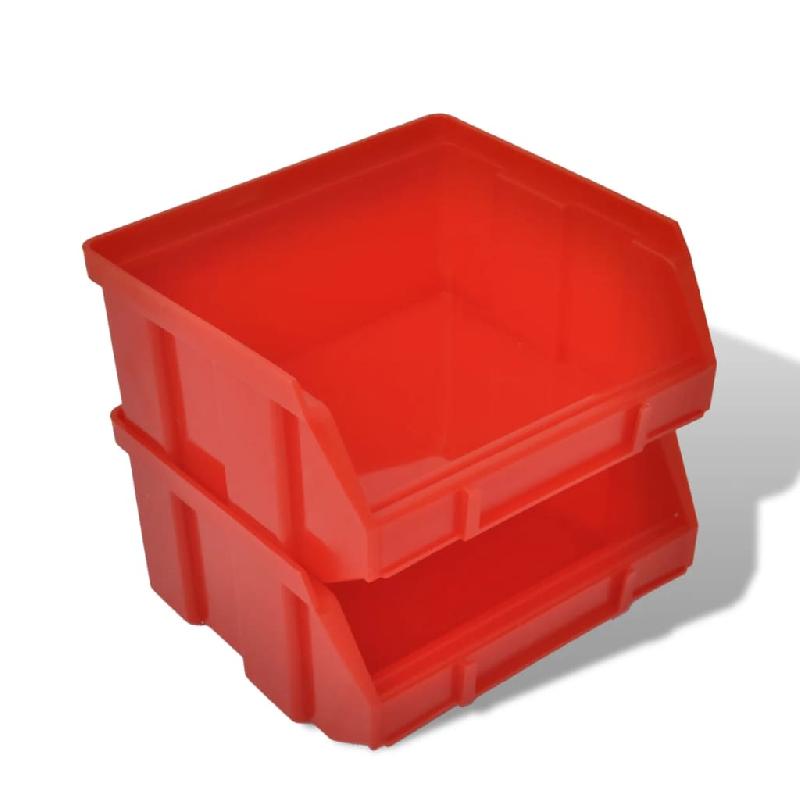 Vidaxl jeu de paniers muraux de stockage plastique 30pcs bleu et rouge 140761_3