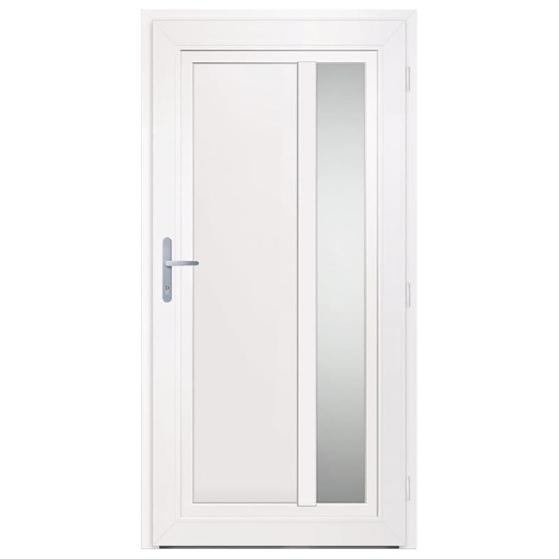 Vidaxl porte d'entrée anthracite 108x208 cm pvc 3157105_3