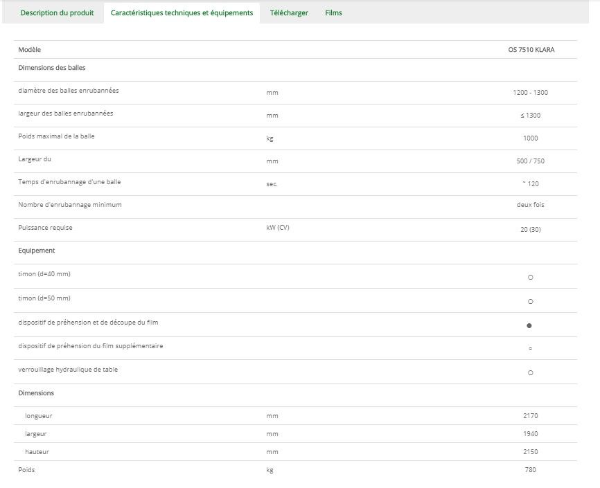 SIPMA OS 7510 KLARA - Enrubanneuse agricole auto-chargeuse - Rouleaux moletés en aluminium_3