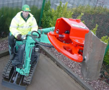 Pince de démolition BAVmicro - dents carbure tungstène, mâchoires Hardox, rotation 90°_3