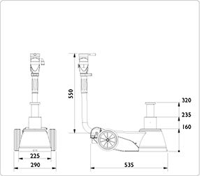 B25-2 - crics hydropneumatiques - ac hydraulic - capacité : 25/10 t_3