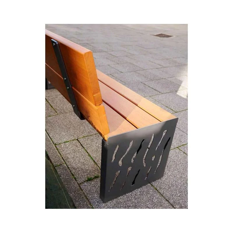 Banc bois et acier Venise_3