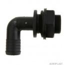 Coude de trop-plein d'incorporateur complet Ø25 - Raccord, joint et écrou - Référence : PUAP25KP25_3