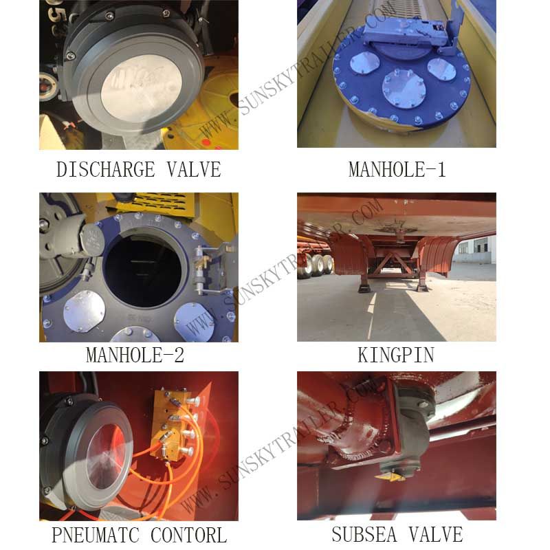 Remorque citerne - Xiamen Sunsky Trailer Co., Ltd - acier au carbone - semi-remorque essence 40 000 L à 3 essieux_3