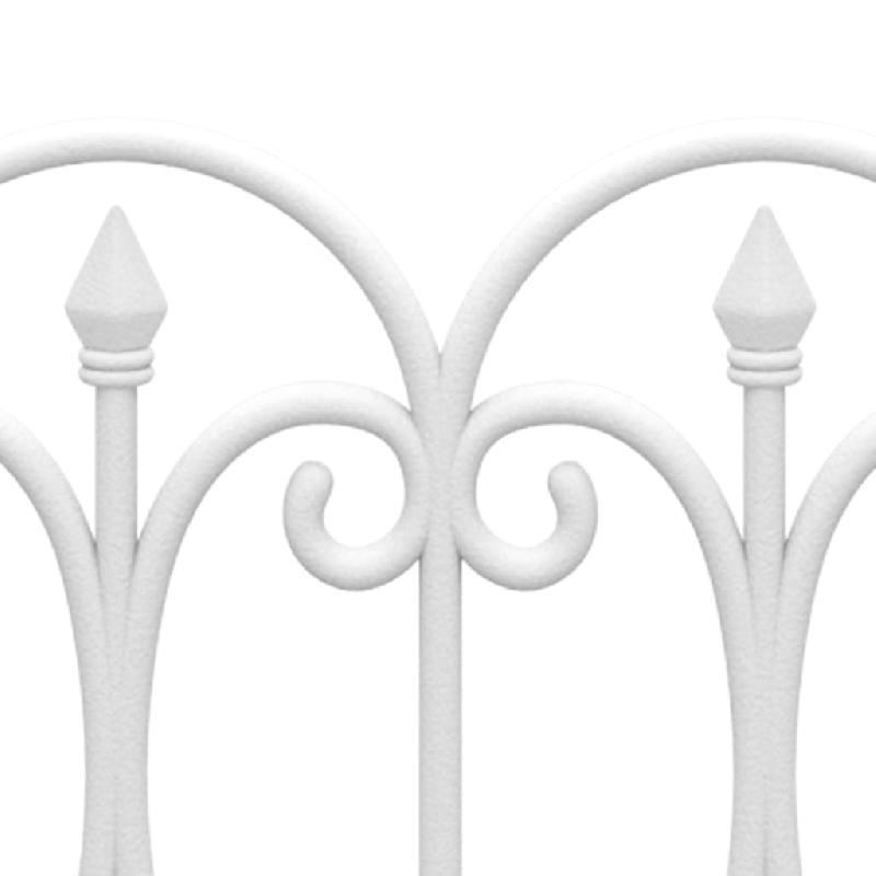 Vidaxl bordures de pelouse 17 pcs blanc 10 m pp 318294_3