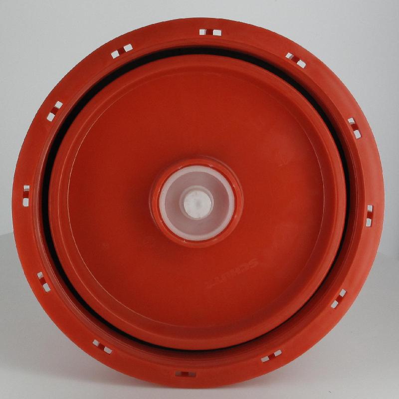 Couvercle Schütz Ø225 rouge agréé UN + bonde 2