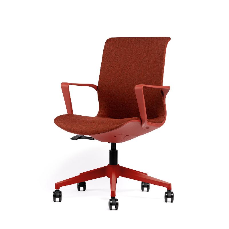 Fauteuil de Bureau Izao : Design Contemporain et Ergonomie Intuitive - Terracotta - SM1_3