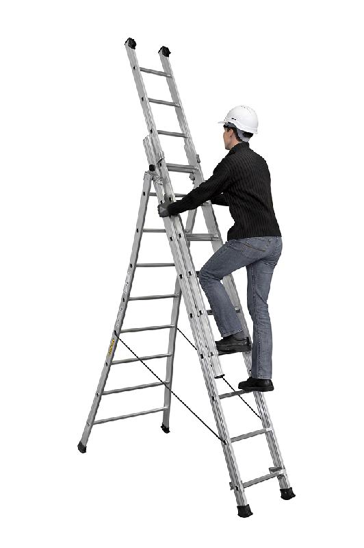 Échelle transformable 3 plans PRT3 - Hauteur 3,05m à 6,70m_3