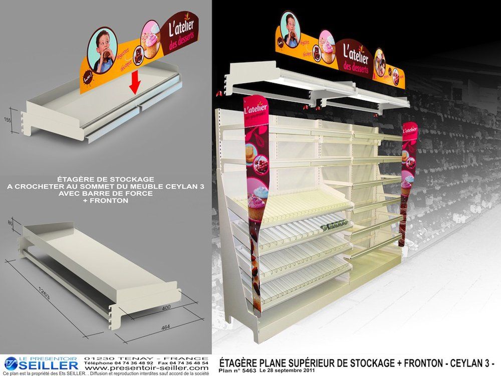Mobilier sur mesure - meuble présentoir Seiller - PLV et ILV pour merchandising_3