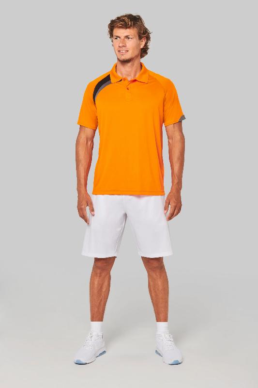 Polo de sport manches courtes unisexe - 100% polyester - Réf: PA457 - Marque: PROACT_3