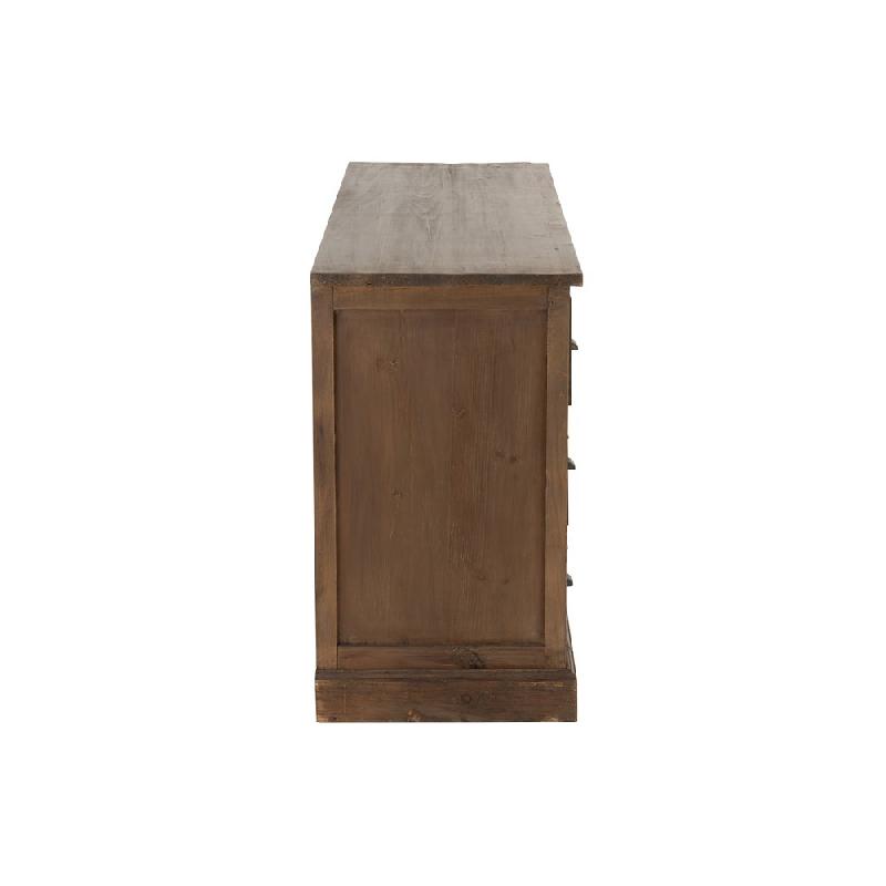 Buffet bas Soma 18 tiroirs en bois massif vintage - style rustique et charme de l'ancien_3