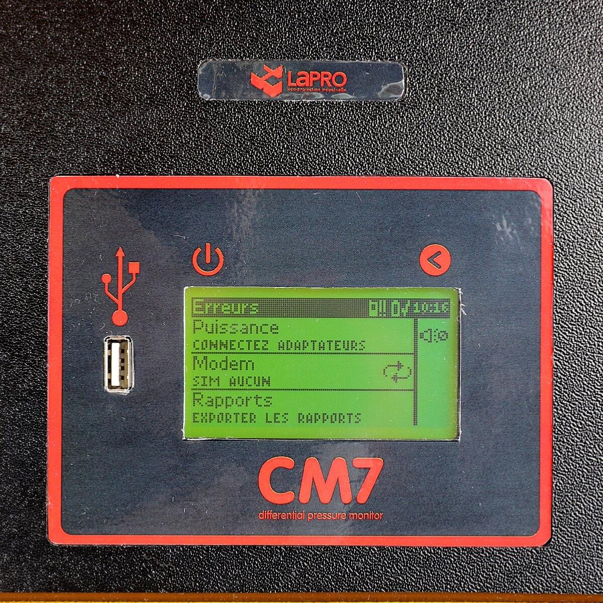 Contrôleur de dépression des chantiers sous confinement - ALERT CM7_3