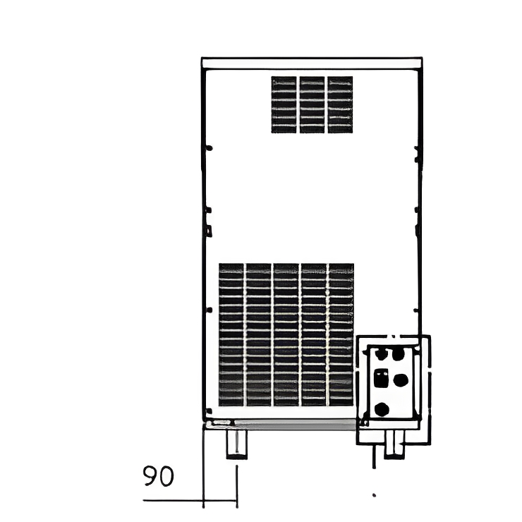 Machine à glace en grains avec évaporateur en acier inoxydable