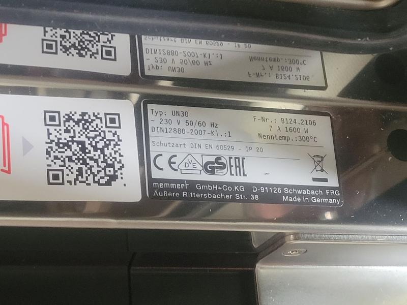 Incubateur / étuve MEMMERT UN 30 avec convection naturelle 300°C_3