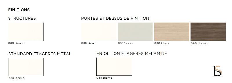 Armoire moyenne Pigreco - MARTEX. - Noyer, Blanc pastel_3