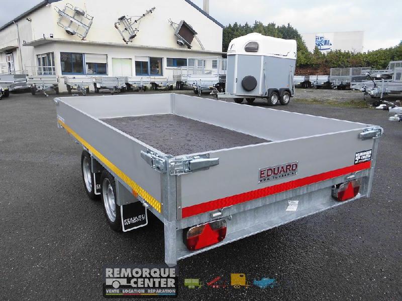 Plateau Eduard - 311 x 160 cm - Double essieu freinée, Ridelles 30cm - Reference -39770_3
