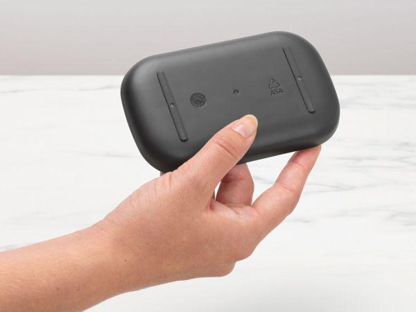 Porte-savon ReNew - Dark Grey - Plastique - Rainuré pour garder le savon sec - Pieds antidérapants_3