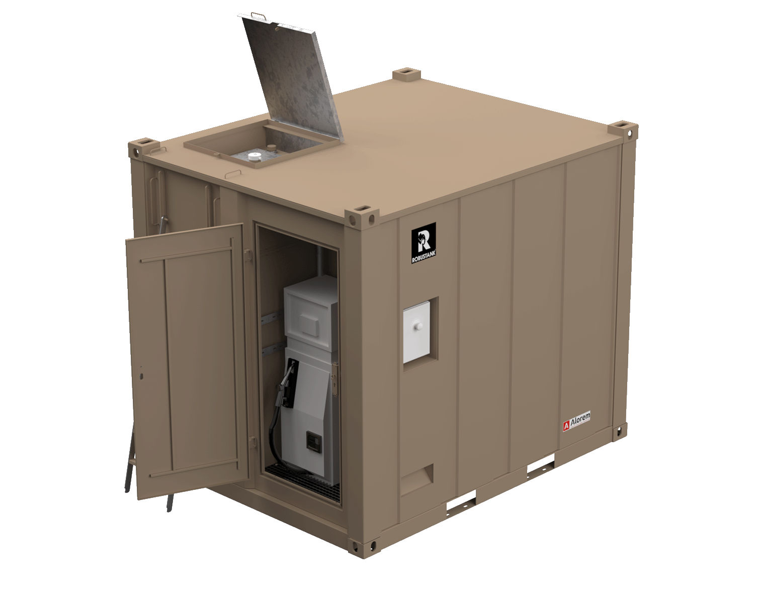 Container de stockage pour gasoil, fioul, gnr (10 000 l | 24 000 l) - robustank - alorem_3