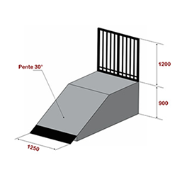 Skate-park modèle débutant - modules conformes NF EN 14974 - acier galvanisé et aluminium_3