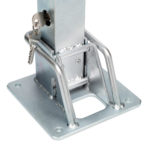 Poteau anti-stationnement manuel avec hauteur de 60 cm et bande réfléchissante