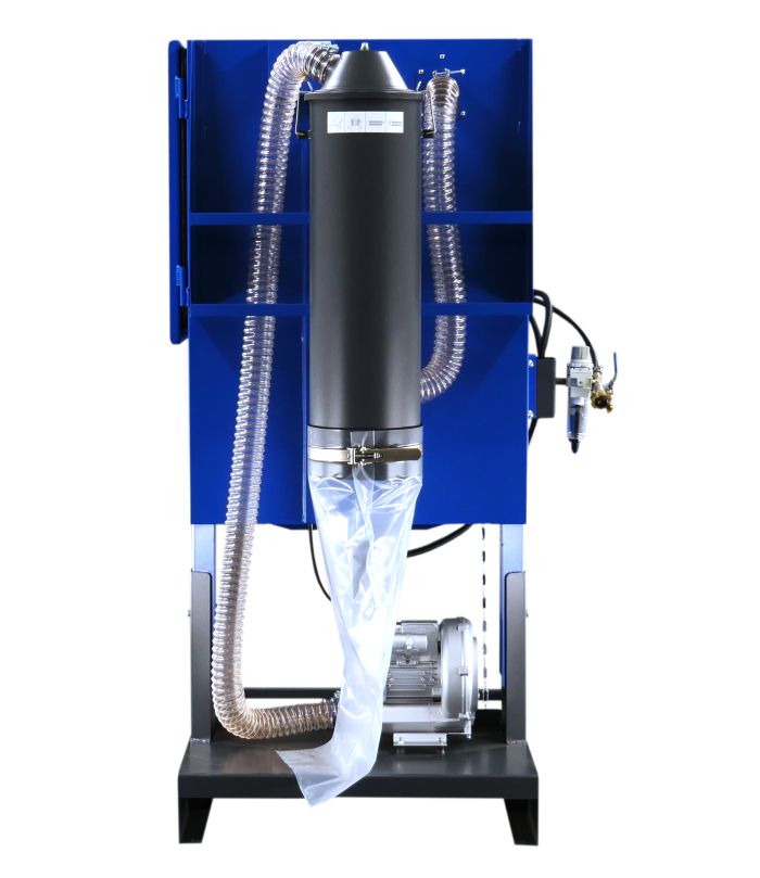 Sableuse à dépression réglable jusqu’à 8 bars avec buse en carbure de tungstène