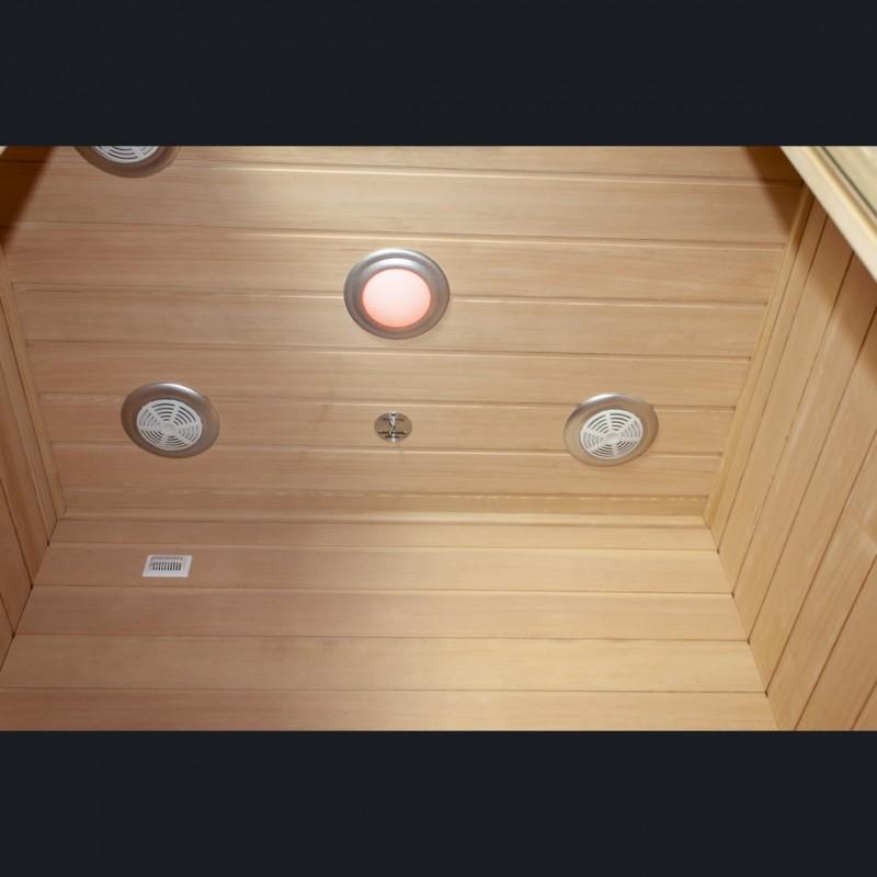 SAUNA ​​INFRAROUGE BOREAL® DIFFUSION 120 - 2 PLACES À SPECTRE COMPLET - ​120X100_3