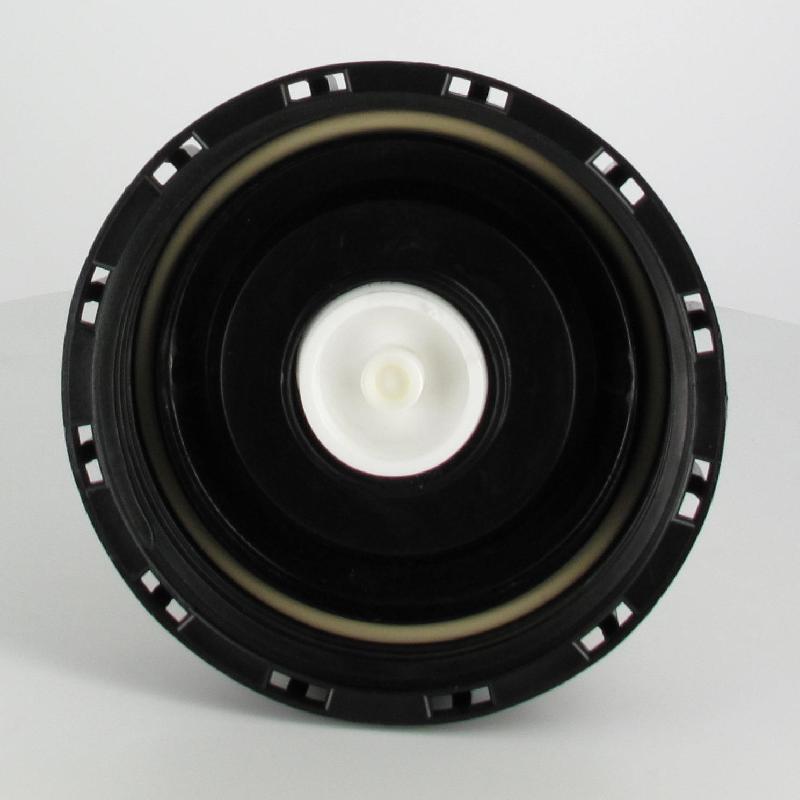 Couvercle Mauser noir de 150 mm avec fonction de dégazage