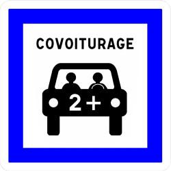 Panneau stationnement réservé au covoiturage - CE52 - WP Signalisation - Normes NF et CE_3