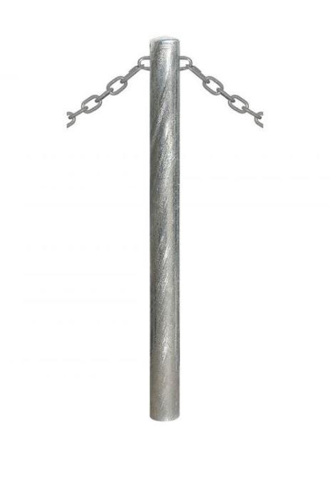 Potelet carrefour à chaînes ø 76 - Acier galvanisé ou peint - Tube forte épaisseur_3