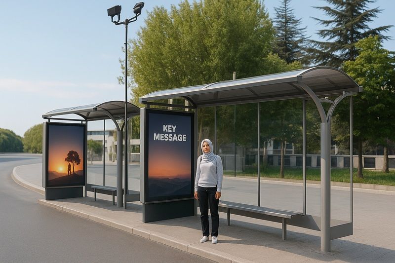 Abri pour arrêt de bus - Longueur 4,10 m_2