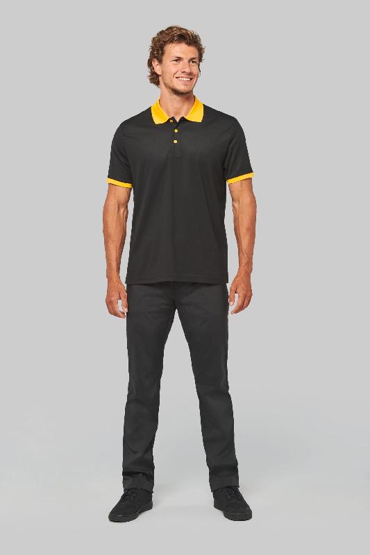 Polo piqué performance homme - PROACT - Réf: PA489 - 100% polyester - Maille piquée Cool Plus_3
