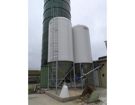 Silo d'aliment d'élevage à cône axial sortie Ø700 - Capacité 5.5 à 50m3 -  Ø2325 à Ø3000 - Silo Gâtine 700_3