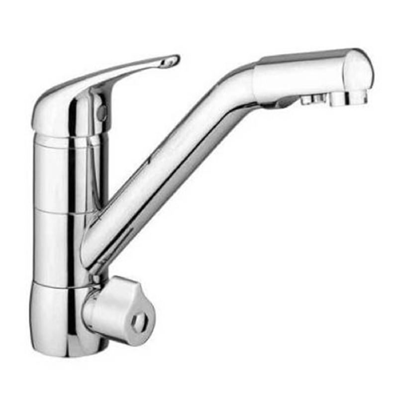 Robinet de cuisine mitigeur 3 voies dauphin chromé_3