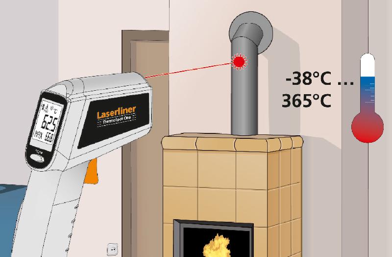 Thermomètre à infrarouge LASERLINER Thermospot One - Mesure sans contact avec laser de visée et plage de -38°C à 365°C_3