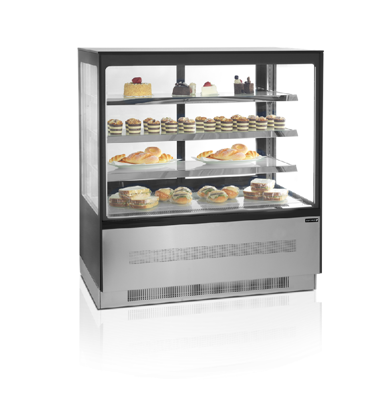 Vitrine réfrigérée sur base 210 litres | Tefcold - LPD903F/BLACK_3