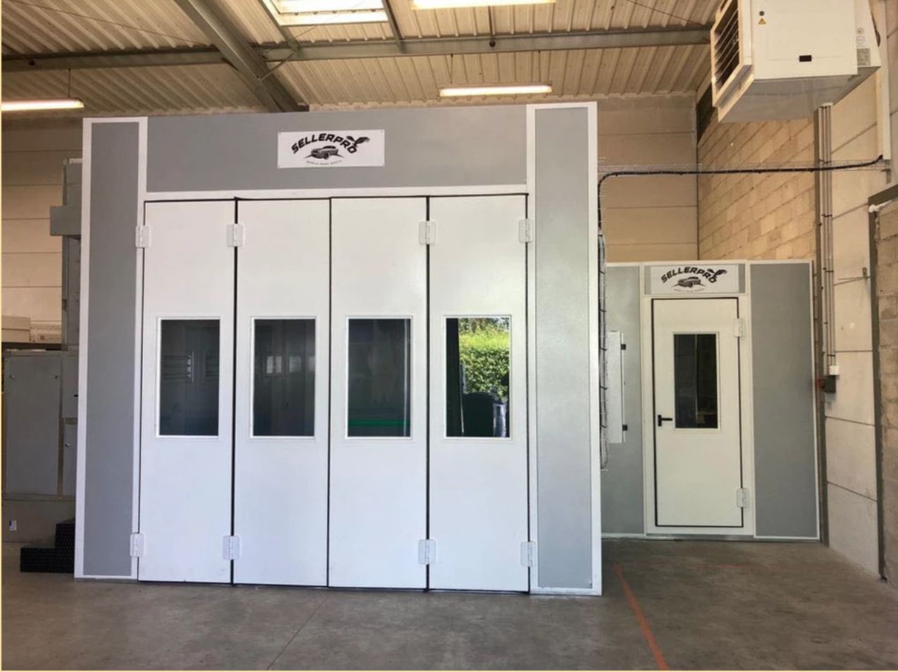 Cabine de peinture NS4000 - Dimensions intérieures 4000x3000x2500mm - Éclairage 18x40W - Débit d'air 18 000 m3/h_3