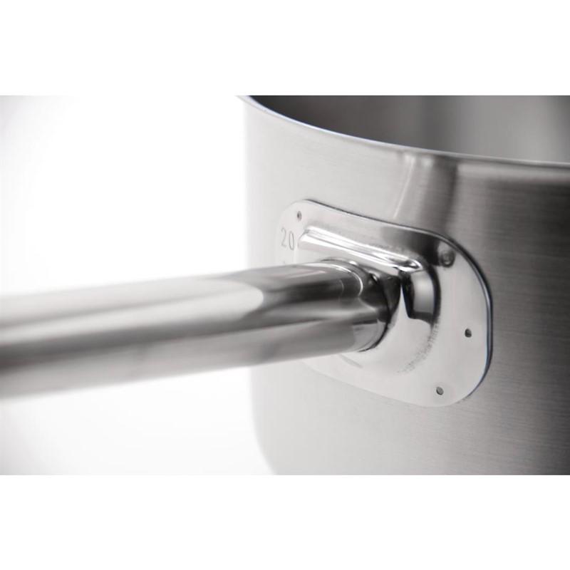 Casserole en inox avec couvercle 5L | Vogue - SA605_3