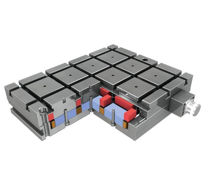 Support magnétique de bridage - MAGNASLOT avec rainure en T - Plaque électro-permanente pour matériaux magnétiques et non-magnétiques_3